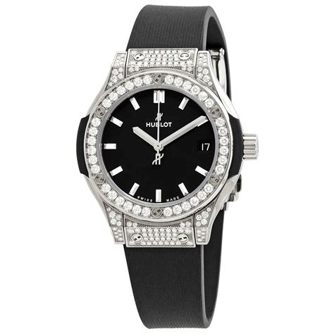 hublot black diamond watch price|hublot women's diamond watch.